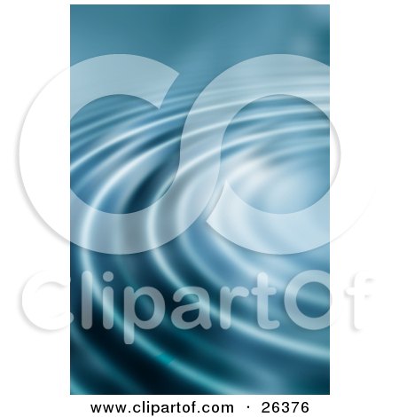 Clipart Illustration of a Background of Bright Light on Rippling Blue Water by KJ Pargeter