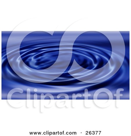 Clipart Illustration of a Background of Rippling Dark Blue Water by KJ Pargeter