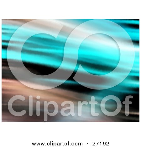 Clipart Illustration of a Blurred Abstract Blue, White And Tan Background by KJ Pargeter