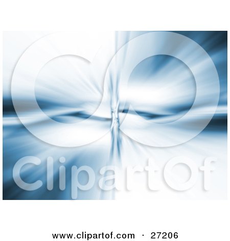 Clipart Illustration of Water Dropping Into A Pool, With Blurred Motion by KJ Pargeter