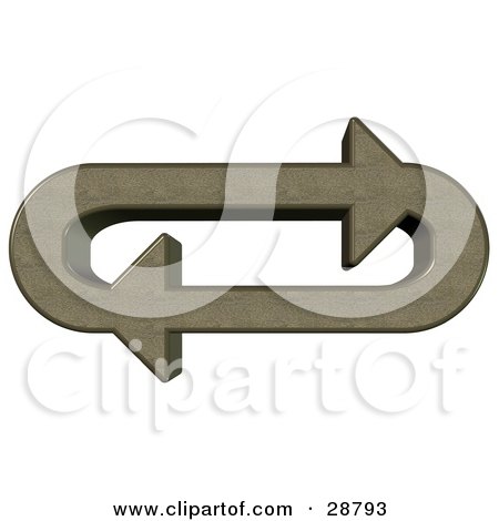 Clipart Illustration of an Oval Of Pumice Stone Arrows Moving In A Clockwise Motion by djart