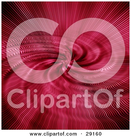 Clipart Illustration of a Swirling Red Background With Lines by KJ Pargeter