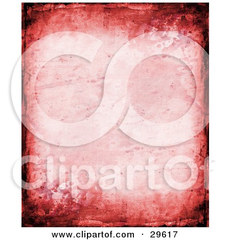 Clipart Illustration of a Textured Pink Smeared Grunge Background Bordered By Black Marks by KJ Pargeter
