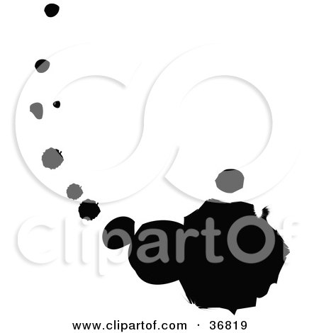 Clipart Illustration of a Splatter of Dots by OnFocusMedia