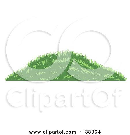 Clipart Illustration of a Grassy Green Berm by Tonis Pan