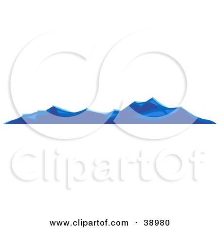 Clipart Illustration of Waves Rolling On The Surface Of The Sea by Tonis Pan
