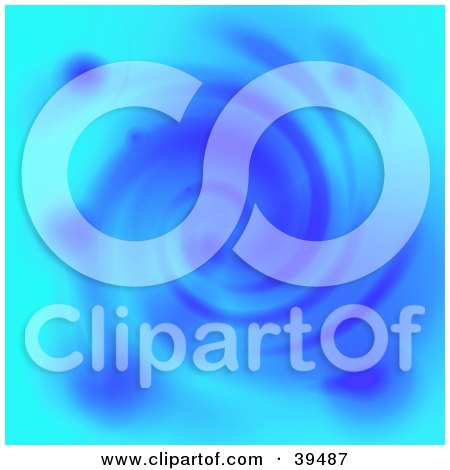 Clipart Illustration of a Spiraling Blue Liquid Background by Arena Creative