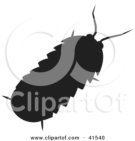 Clipart Illustration of a Black Silhouetted Roly Poly by Prawny