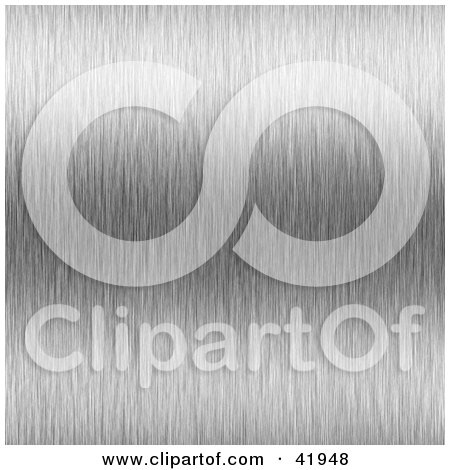 Clipart Illustration of a Gray Brushed Aluminum Background by Arena Creative