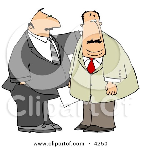 Business Partners Standing Together Clipart by djart