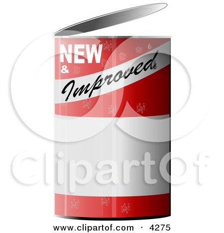NEW & Improved Can of... Clipart by djart