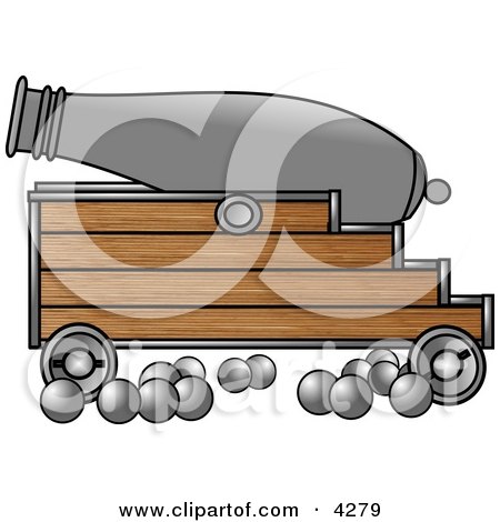 Cannon & Cannonballs Clipart by djart