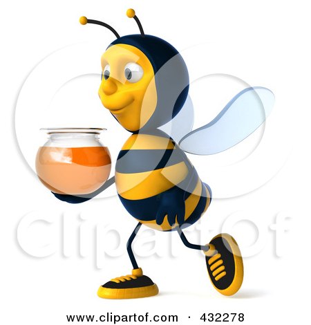 Download Royalty-Free (RF) Clip Art Illustration of a 3d Bee ...