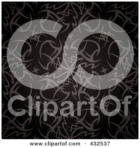 Royalty-Free (RF) Clipart Illustration of a Tattoo Pattern Background by michaeltravers