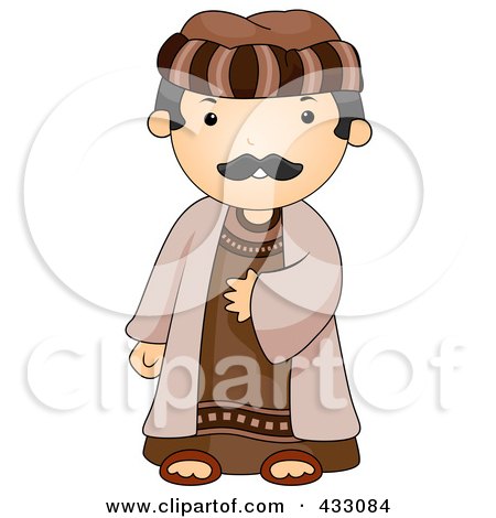 Royalty-Free (RF) Clipart Illustration of an Arab Man by BNP Design Studio