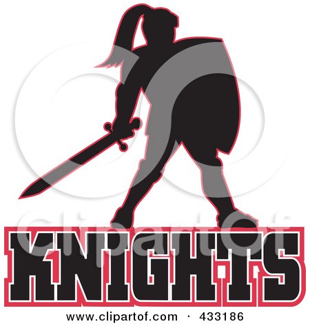Royalty-Free (RF) Clipart Illustration of a Knights Logo - 4 by patrimonio