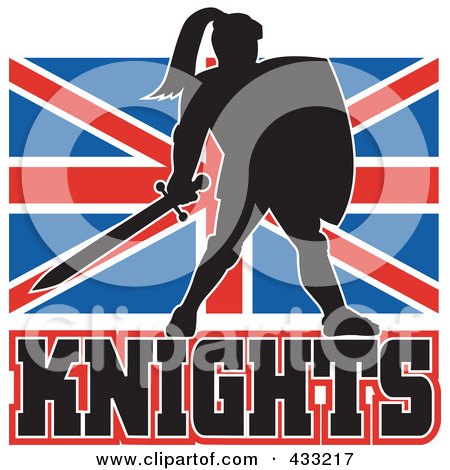 Royalty-Free (RF) Clipart Illustration of a Knights Logo - 2 by patrimonio
