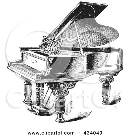 Grand Piano Musical Instrument Drawing HighRes Vector Graphic  Getty  Images