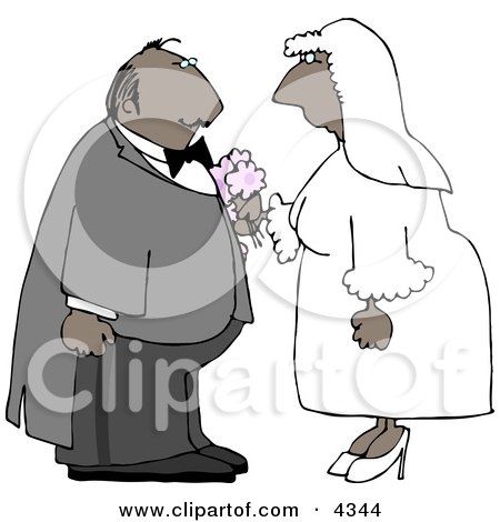 Ethnic Male and Female Couple Getting Married Posters, Art Prints