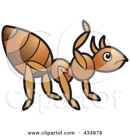 Royalty-Free (RF) Clipart Illustration of an Ant - 1 by Lal Perera