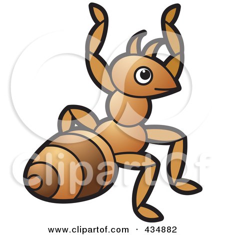Royalty-Free (RF) Clipart Illustration of an Ant - 2 by Lal Perera