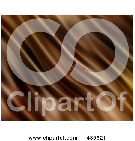 Royalty-Free (RF) Clipart Illustration of a Background Of Smooth Chocolate Ripples by KJ Pargeter