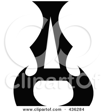 Royalty-Free (RF) Clipart Illustration of a Black Ace by Andy Nortnik