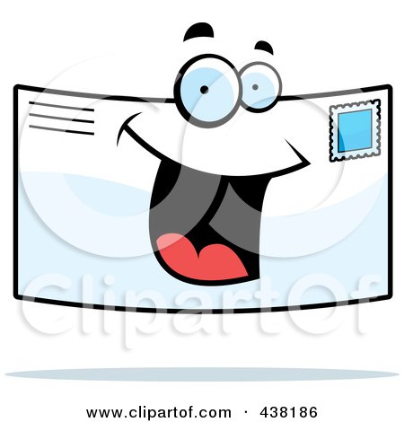 Royalty-Free (RF) Clipart Illustration of a Letter Character Smiling by Cory Thoman