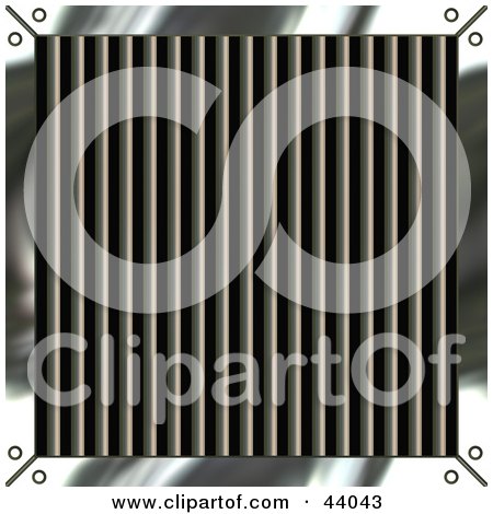 Clipart Illustration of a Metal Grate Background by Arena Creative