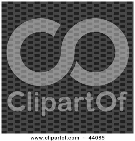 Clipart Illustration of a Dark Checkered Carbon Fiber Background by Arena Creative