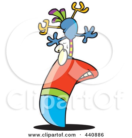 Royalty-Free (RF) Clip Art Illustration of a Cartoon Big Billed Toucan by toonaday