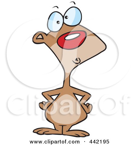 Royalty-Free (RF) Clip Art Illustration of a Cartoon Confused Rodent by toonaday