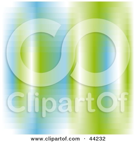 Clipart Illustration of a Website Background Of Green, White And Blue Shading by kaycee