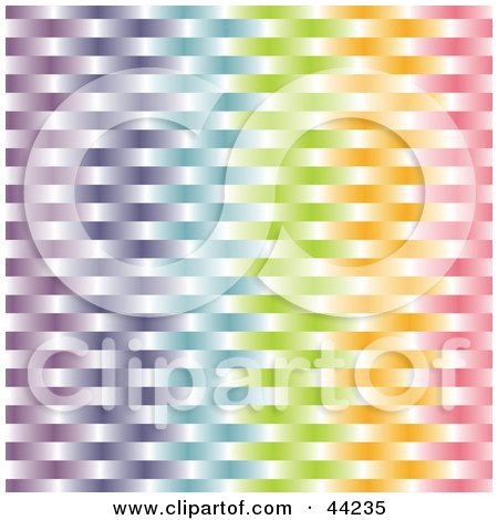 Clipart Illustration of a Website Background Of A Colorful Rainbow Weave by kaycee