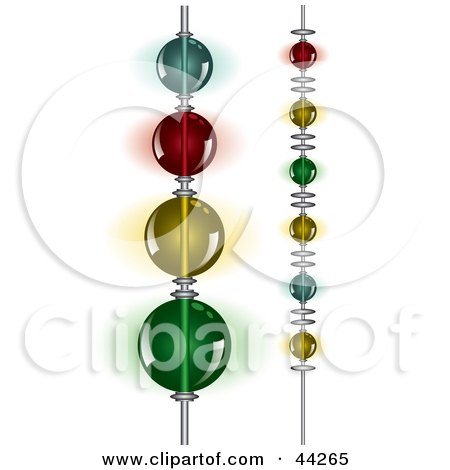 Clipart Illustration of Hanging Beaded Strings by kaycee