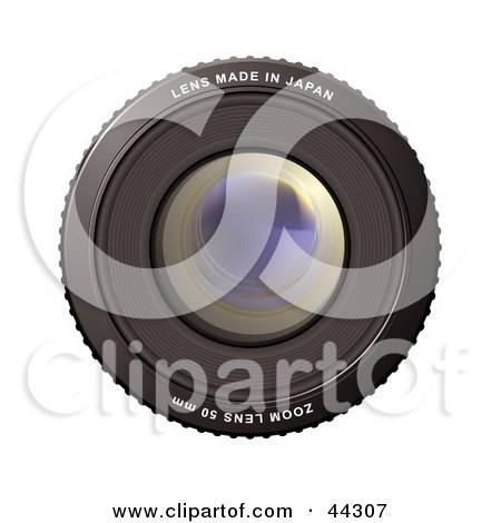 Royalty-free (RF) Clip Art Of A 50mm Camera Zoom Lens Made In Japan by michaeltravers