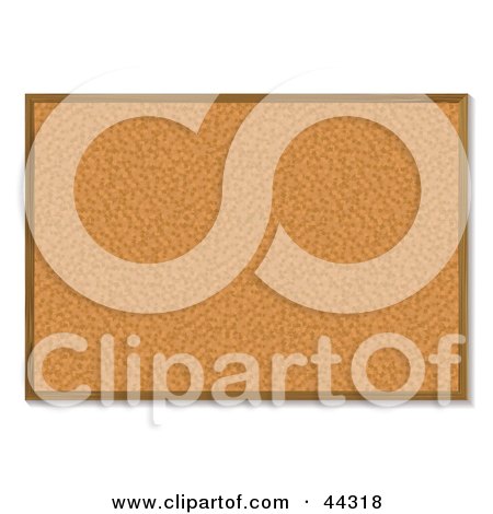 Royalty-free (RF) Clip Art Of A Bulletin Board Made Of Cork by michaeltravers