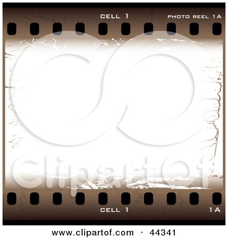 Royalty-free (RF) Clip Art Of Old Brown Filmstrip Design Elements by michaeltravers