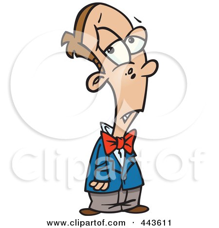 Royalty-Free (RF) Clip Art Illustration of a Cartoon Dressed Up Boy by toonaday