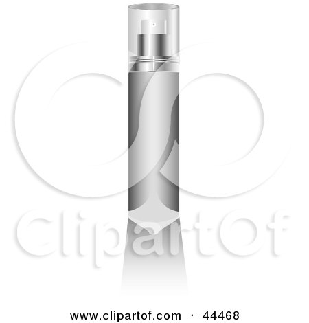 Royalty-free (RF) Clip Art Of A Glass Cologne Bottle Filled With Gray Liquid Fragrance by michaeltravers