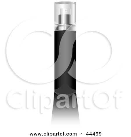 Royalty-free (RF) Clip Art Of A Glass Cologne Bottle Filled With Black Liquid Fragrance by michaeltravers