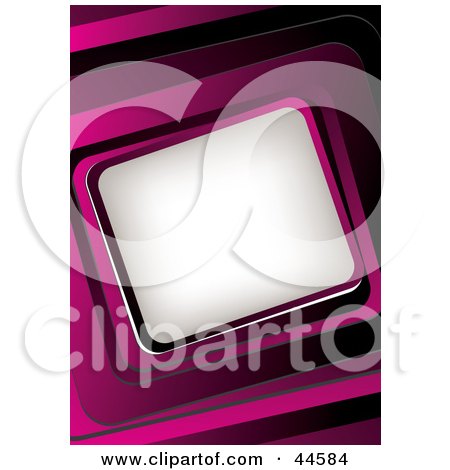Clipart Illustration of a Pink Website Background With A Slanted Text Box by MilsiArt