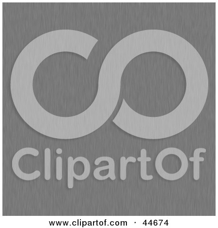 Clipart Illustration of a Top To Bottom Brushed Metal Background by oboy