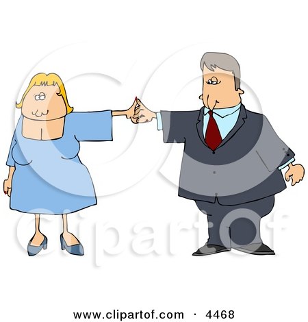 Business Couple Dancing Together Clipart by djart