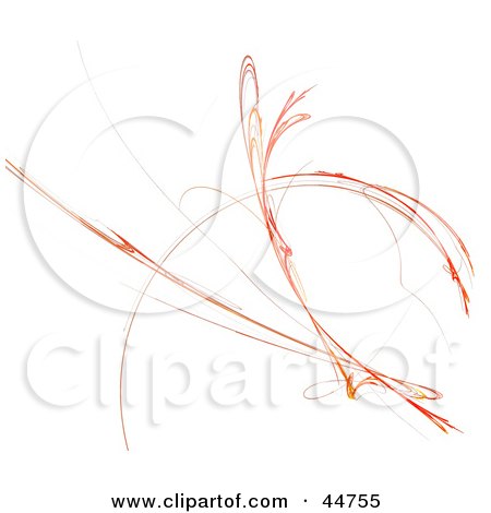 Royalty-Free (RF) Clipart Illustration of an Orange And Red Bouncing Fractal by oboy