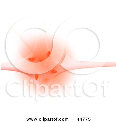 Royalty-Free (RF) Clipart Illustration of an Orange UFO or Splatter Fractal by oboy