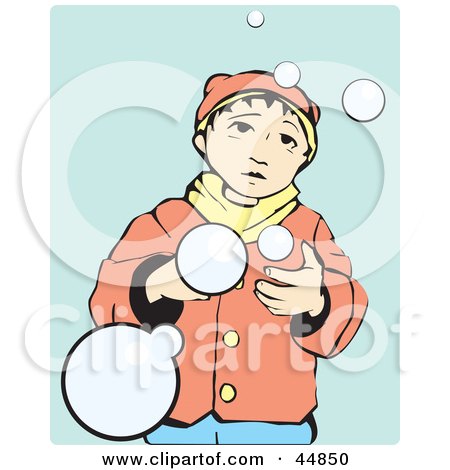 Royalty-free (RF) Clipart Illustration of a Curious Boy Watching Bubbles Float In The Air by xunantunich