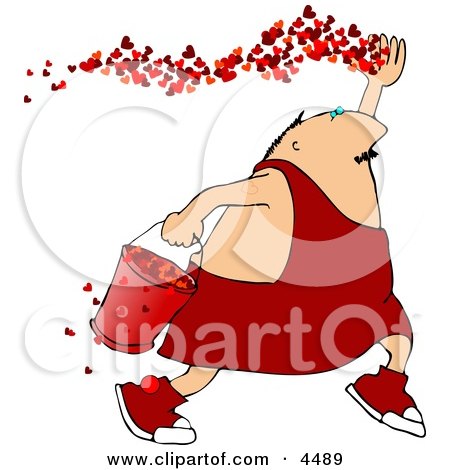 Valentine's Day Man Spreading the Love Clipart by djart