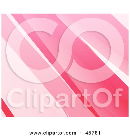 Royalty-free (RF) Clipart Illustration of a Background Of Gradient Pink And White Lines Spanning Diagonally by Kheng Guan Toh
