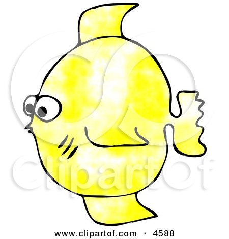 Small Yellow Saltwater Fish Clipart by djart